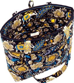 Vera Bradley Ellie Blue Fabric Tote (11 ¾” x 13 ½” x 4” )
