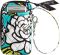 Vera Bradley Island Blooms All in One Wristlet (3x5.25x.75)