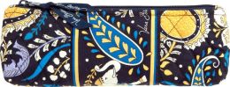 Vera Bradley Ellie Blue Pencil and Brush Case (9.25 x 3.25)