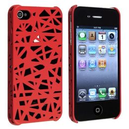 BasAcc - Apple&reg; iPhone&reg; 4/4S Clip-on Case , Red Bird Nest Rear