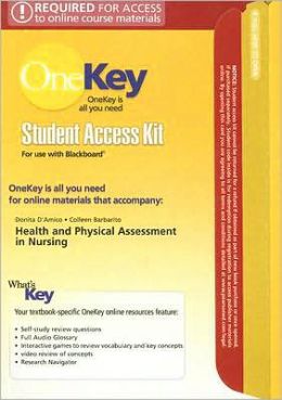 OneKey Blackboard with MyPhysicalAssessmentLab, Student Access Kit, Health & Physical Assessment in Nursing for Health & Physical Assessment in Nursing