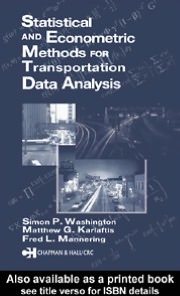 Statistical and Econometric Methods for Transportation Data Analysis