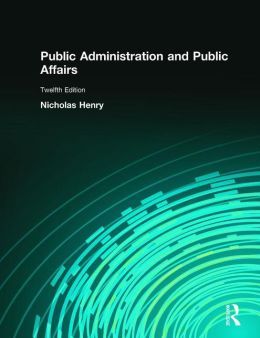 Public Administration and Public Affairs