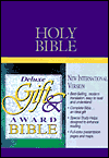 Deluxe Gift and Award Bible: New International Version (NIV), pink imitation leather, words of Christ in red