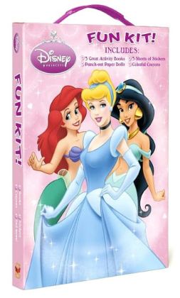 Disney Princess Fun Kit [With 3 Sheets of Stickers and Colorful Crayons and Punch-Out Paper Dolls and 3 Great Activity Book