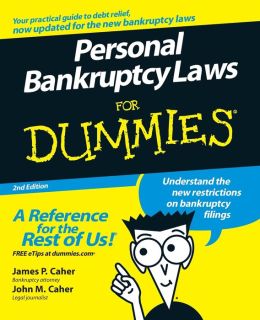 Personal Bankruptcy Laws for Dummies