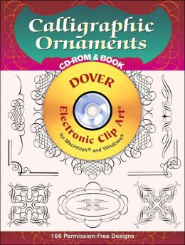 Calligraphic Ornaments: 166 Different Copyright-Free Designs