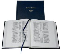 NKJV Wide Margin Reference Blue Hardcover NK741XRM