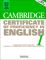 Cambridge Certificate of Proficiency in English 1 Student's Book: Examination papers from the University of Cambridge Local Examinations Syndicate