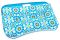 Jonathan Adler Meadow Mosaic Blue & Teal Lap Desk (20.2x13.9x.4)