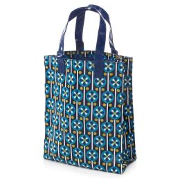 Jonathan Adler Meadow Mosaic Blue Teal Tote (8x10x3.5)