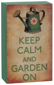 Garden On Green Small Wood Box sign(5x3.5x1.75)
