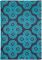 Jonathan Adler Mandala Cover in Navy and Turquoise