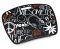 "Awesome" Headphones Black & Red Lap Desk with Zip Pocket
