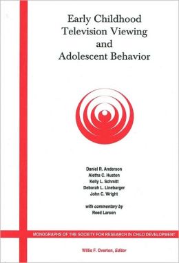 Early Childhood Television Viewing and Adolescent Behavior: Monographs of the Society for Research in Child Development