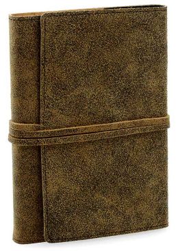 Distressed Brown Leather Journal (with Tie Fastener)