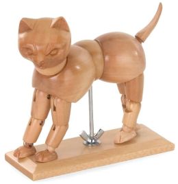 Wooden Cat Artist's Model