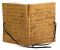Duchessa Music Notes Italian Printed Leather Journal with Tie (6" x 8")