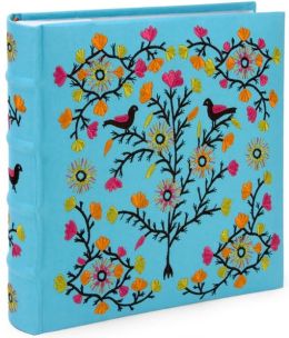 Tree of Life Blue Embroidered Photo Album
