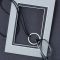 Small New Circle Eyecatcher lead free pewter palladium finish