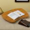 Bamboo Wood Contour Lap Desk with Cotton Hopsack Pillow