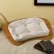 Bamboo Wood Contour Lap Desk with Cotton Hopsack Pillow