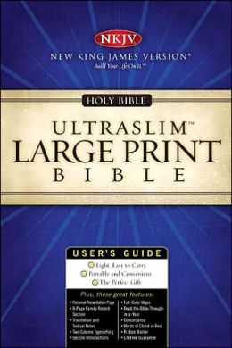 NKJV Large Print UltraSlim Bible Thomas Nelson