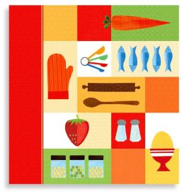 Kitchen Collage Recipe Binder