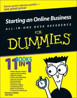 Starting an Online Business All-in-One Desk Reference For Dummies Shannon Belew and Joel Elad
