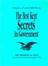 Best Kept Secrets in Government National Performance Review: A Report to President Bill Clinton