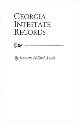 Georgia Intestate Records Austin