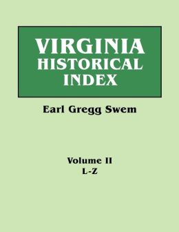 Virginia Historical Index E. G. Swem
