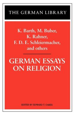 German Essays On Religion