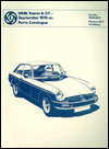 The MGB Tourer &GT-September 1976 on Parts Catalogue: Part No. AKM 0037: Feb 1977