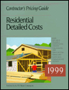 Means Contractors Pricing Guide: Residential Detailed Costs, 1999