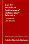 Accredited Institutions of Postsecondary Education: Programs Candidates, 1995-96