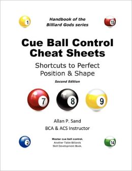 Cue Ball Control Cheat Sheets For Pool & Pocket Billiards