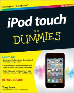 iPod touch For Dummies Tony Bove