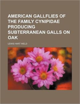 American Gallflies Of The Family Cynipidae Producing Subterranean Galls On Oak Lewis Hart Weld