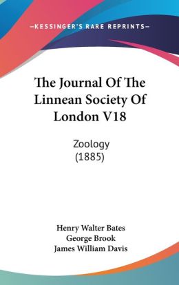 The Journal Of The Linnean Society Of London V18