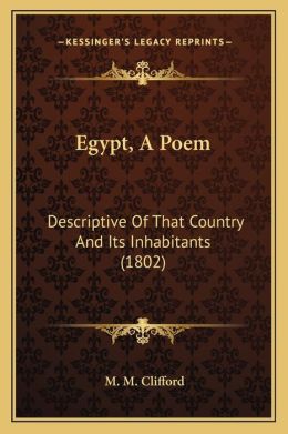 Egypt, a Poem: Descriptive of That Country and Its Inhabitants (1802)