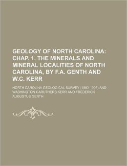Geology of North Carolina F. A Genth
