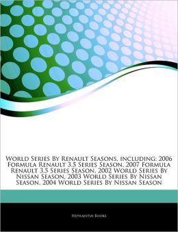 World Series Renault Seasons, including: 2006 Formula Renault 3.5 Series Season, 2007 Formula Renault 3.5 Series Season, 2002 World Series