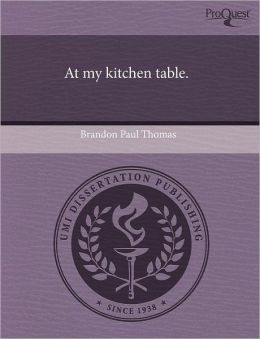 At my kitchen table.