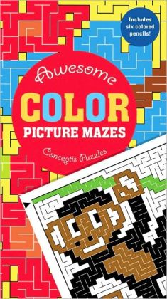 Conceptis Puzzles on Noble   Awesome Color Picture Mazes By Conceptis Puzzles   Paperback