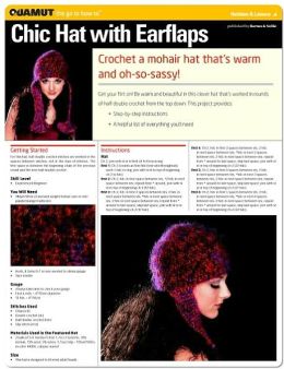 Crochet Project: Chic Hat with Earflaps (Quamut)