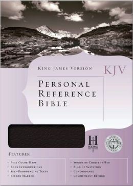 KJV Personal Reference Bible, Black Bonded Leather Holman Bible Editorial Staff