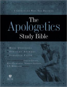 Apologetics Study Bible - Black Genuine Leather Indexed
