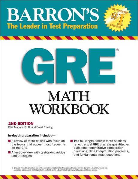 Barron's GRE Math Workbook, 2nd Edition