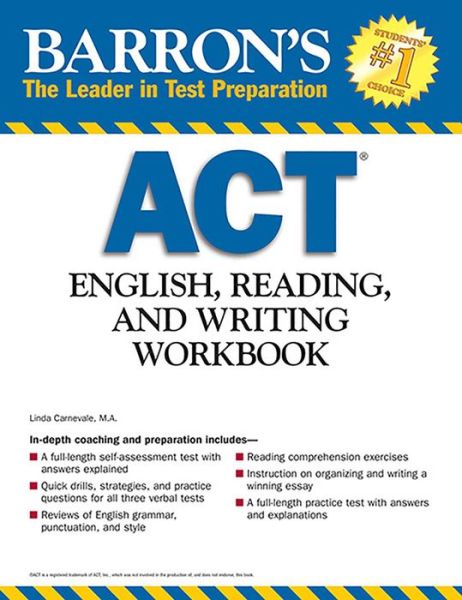 Ebooks download free epub Barron's ACT English, Reading and Writing Workbook, 2nd Edition (English Edition) 9781438002231 by Linda Carnevale M.A.